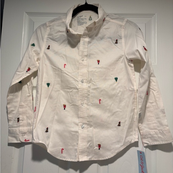 Cat & Jack Other - Car & Jack Christmas Dress Shirts Boys Size  10/12